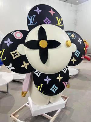 Custom Enterprise IP Sculptures LV  Doll Fiberglass Sculptures for Outdoor, Indoor, Storefronts, Parks, Coffee Shops, Milk Tea Shops and Cultural Malls
